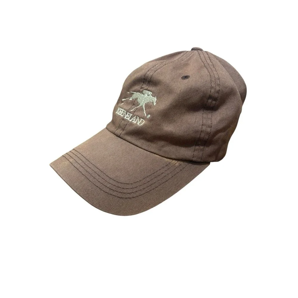 Keeneland OSFA Embroidered Horse Legend hat strapback brown